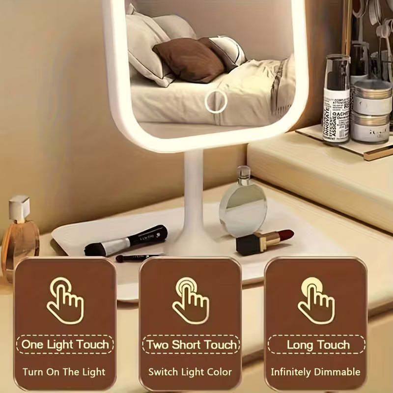 LED Vanity Makeup Mirror – Smart Dimmable Touch Control