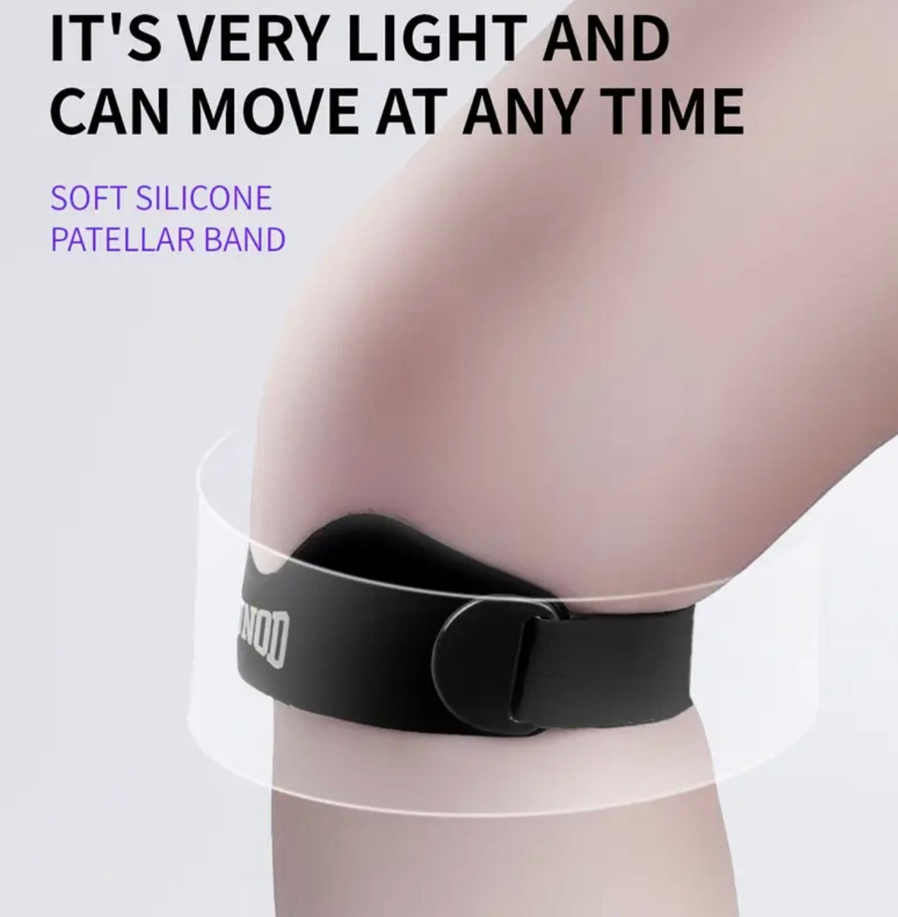 Patellar Support Strap For Knee Pain and Tendonitis (2 straps - Pair)